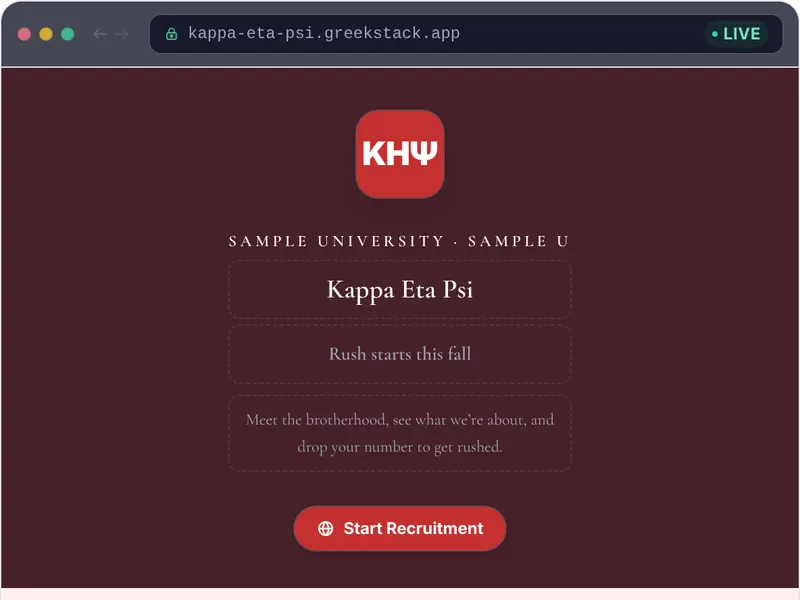 Cardinal Red template preview