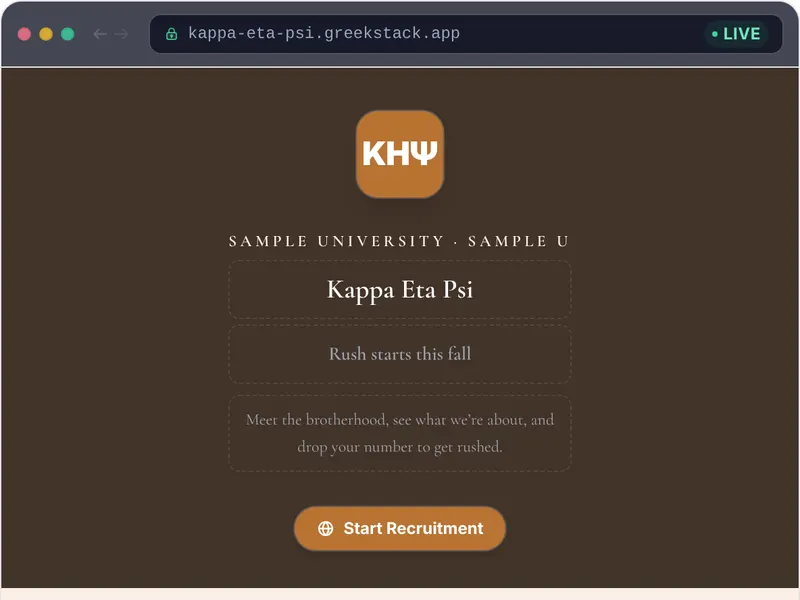 Copper Warm template preview