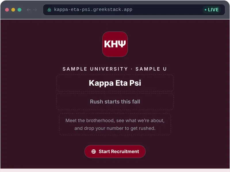 Maroon Tradition template preview