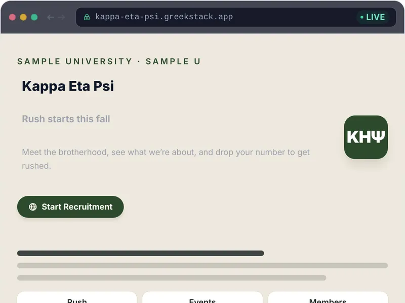 Olive Branch template preview