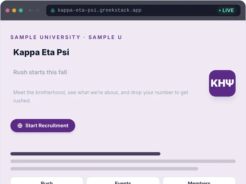 Royal Purple template preview